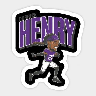 Derrick Henry Baltimore Caricature Sticker